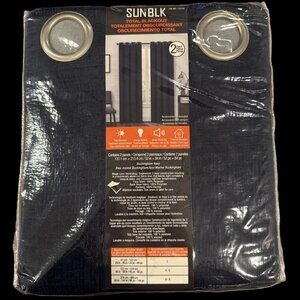 SunBlk Total Blackout Curtains 52 x 84 In. 2 Panels Kinsley Taupe
